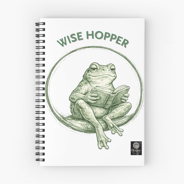 Item preview, Wise Hopper – Scholarly Frog Reading a Book Illustration designed and sold by HOUSE OF TIST.
