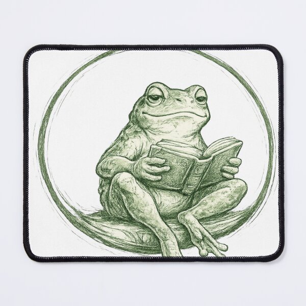 Item preview, Wise Hopper – Scholarly Frog Reading a Book Illustration designed and sold by HOUSE OF TIST.