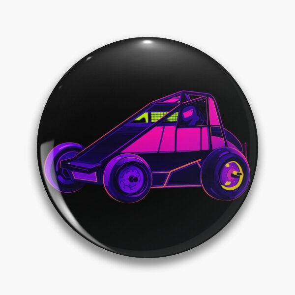 Item preview, Neon Sprint Car Vector | Retro Vaporwave Racing Art designed and sold by MACodDesigns.