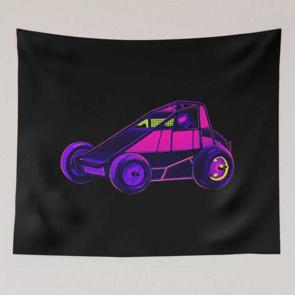 Item preview, Neon Sprint Car Vector | Retro Vaporwave Racing Art designed and sold by MACodDesigns.