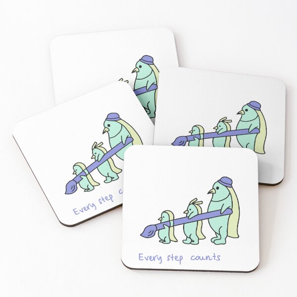 Item preview, Every Step Counts Penguin Family Illustration designed and sold by Baby-Care.