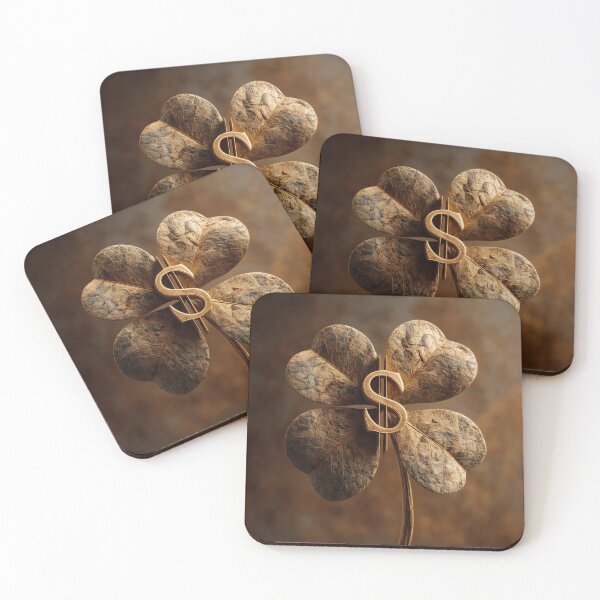 Item preview, Lucky Clover with Dollar Symbol – Wealth, Money & Good Fortune Design designed and sold by WordPlayStudio.