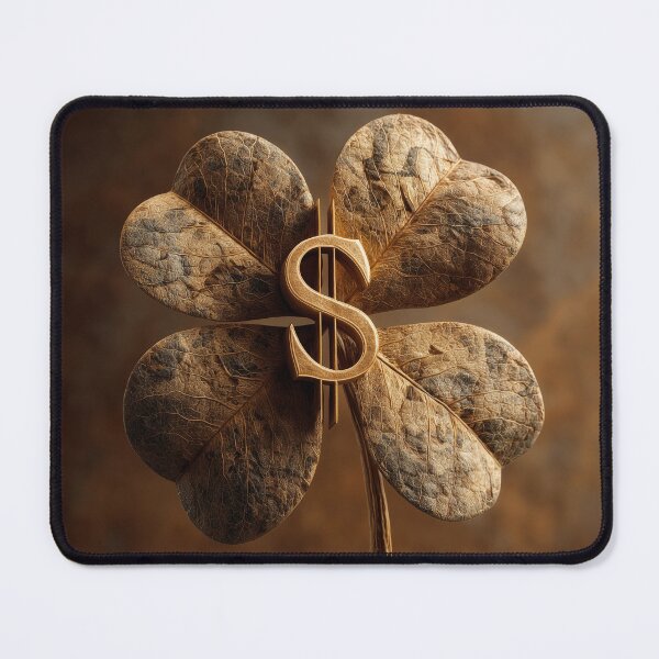 Item preview, Lucky Clover with Dollar Symbol – Wealth, Money & Good Fortune Design designed and sold by WordPlayStudio.
