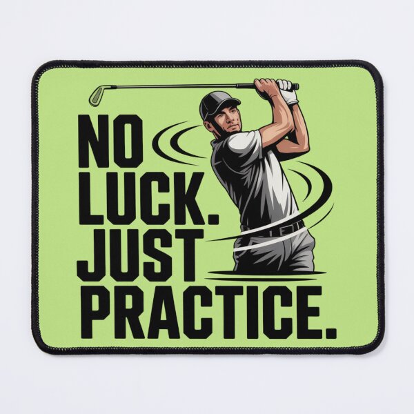 Item preview, No Luck Just Practice – Golf Discipline T-Shirt designed and sold by RMTrendy.