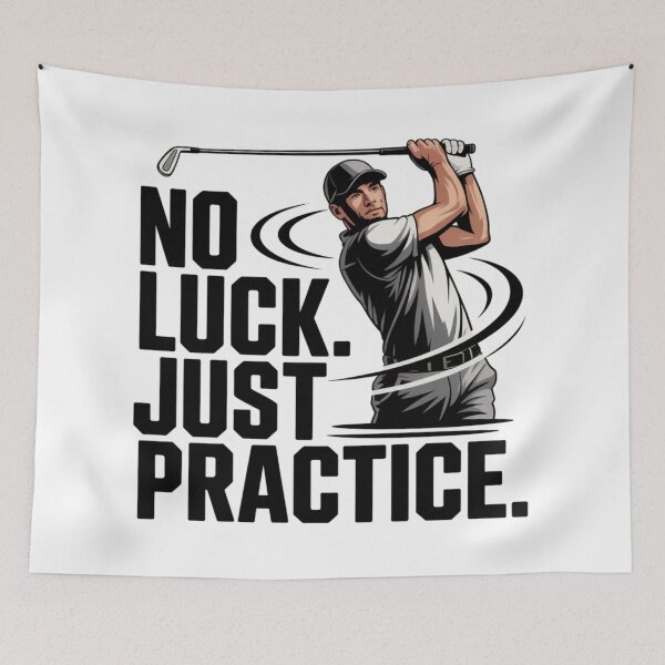 Item preview, No Luck Just Practice – Golf Discipline T-Shirt designed and sold by RMTrendy.
