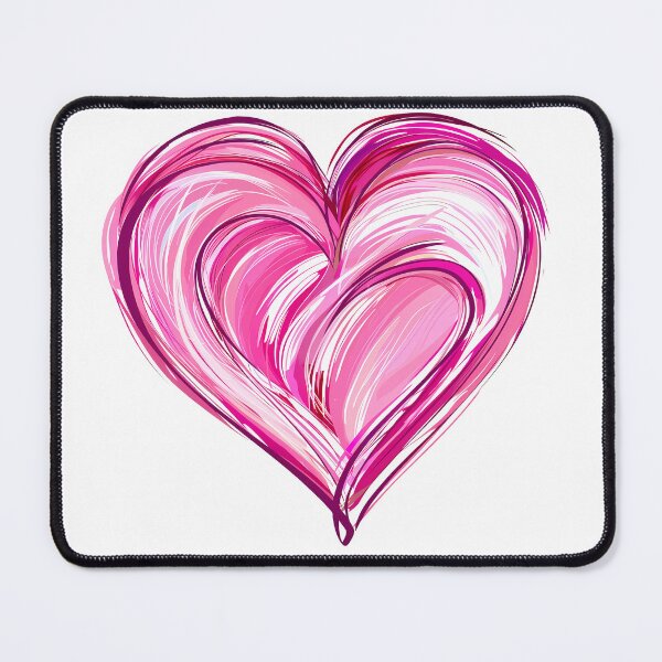 Item preview, Vibrant Swirl Pink Heart Saint Valentine's Day - Bold Brush Stroke Love Explosion Art Print designed and sold by DesignArtist.ia.