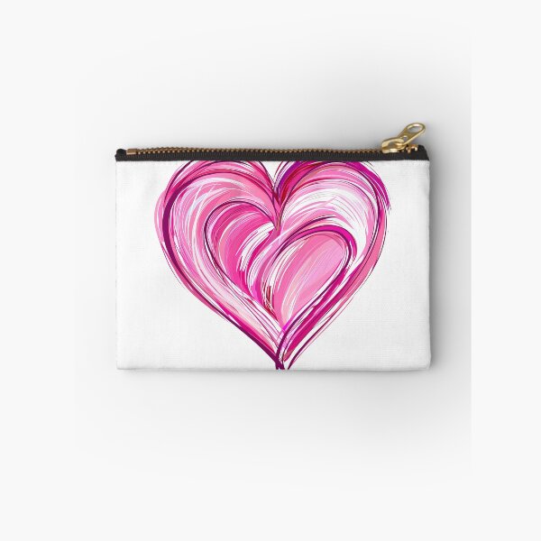 Item preview, Vibrant Swirl Pink Heart Saint Valentine's Day - Bold Brush Stroke Love Explosion Art Print designed and sold by DesignArtist.ia.