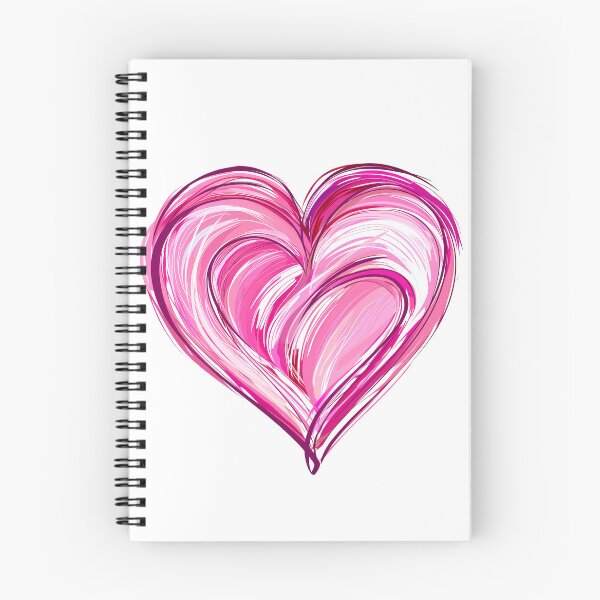 Item preview, Vibrant Swirl Pink Heart Saint Valentine's Day - Bold Brush Stroke Love Explosion Art Print designed and sold by DesignArtist.ia.