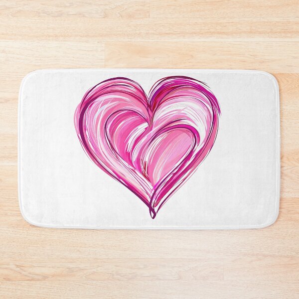 Item preview, Vibrant Swirl Pink Heart Saint Valentine's Day - Bold Brush Stroke Love Explosion Art Print designed and sold by DesignArtist.ia.