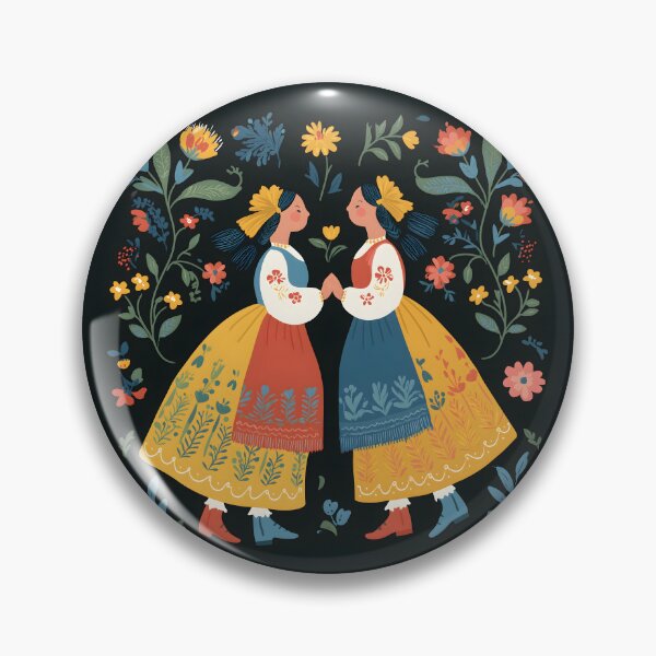 Item preview, Polish Girls in Traditional Clothing designed and sold by xiao xuans.