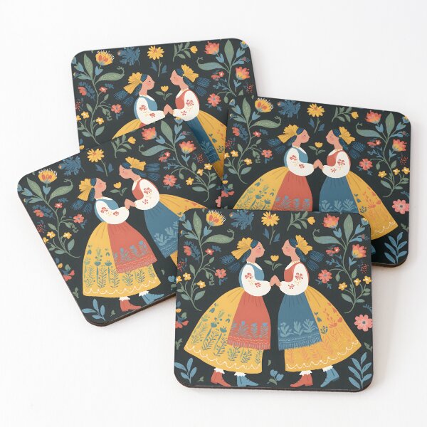 Item preview, Polish Girls in Traditional Clothing designed and sold by xiao xuans.