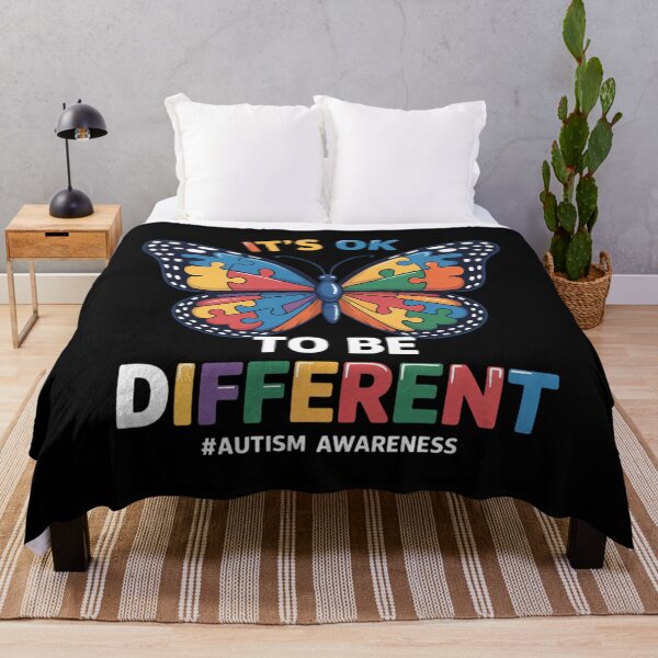 Item preview, Autism Awareness Butterfly Animal Its Ok To Be Different designed and sold by sterabamineh.