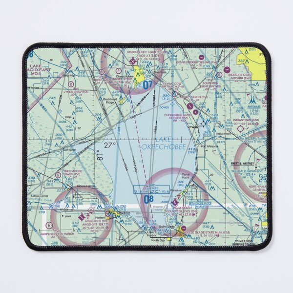 Item preview, Lake Okeechobee on VFR sectional chart Florida pilots designed and sold by PilotandPlane.