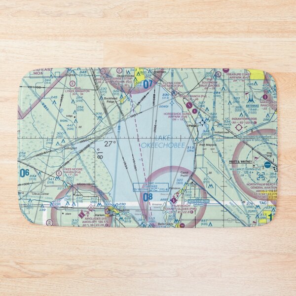 Item preview, Lake Okeechobee on VFR sectional chart Florida pilots designed and sold by PilotandPlane.