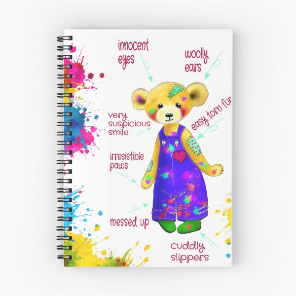 Item preview, Messy Teddy bear paints with colours of the rainbow designed and sold by Erika Castricum.