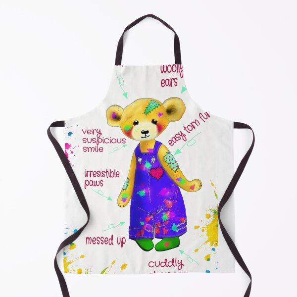 Item preview, Messy Teddy bear paints with colours of the rainbow designed and sold by Erika Castricum.