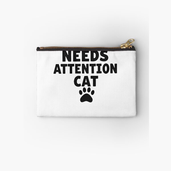 Item preview, Needs Attention Cat – Funny Minimalist Design for Developers & Cat Lovers designed and sold by FeelFreeStore.