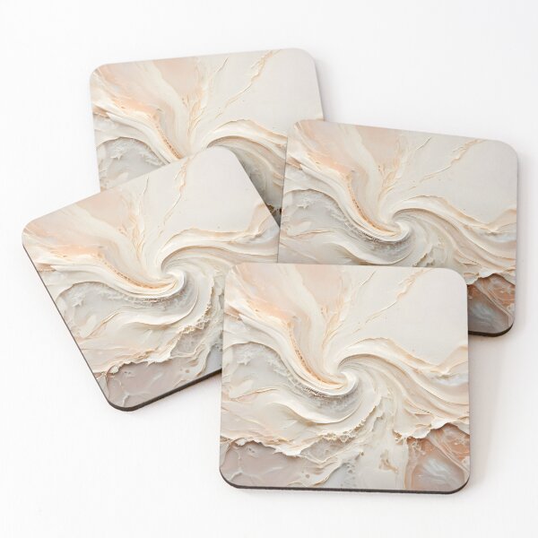 Item preview, Soft Ivory Organic Fluid Art designed and sold by VibeShift Studio.