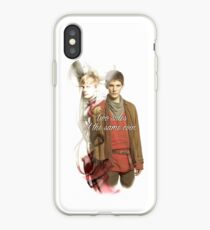 Vinilo o funda para iPhone 2 caras de la misma moneda MERLIN