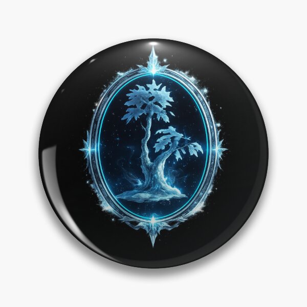Item preview, Frozen Tree Emblem – Mystic Ice Nature Design  designed and sold by MACodDesigns.