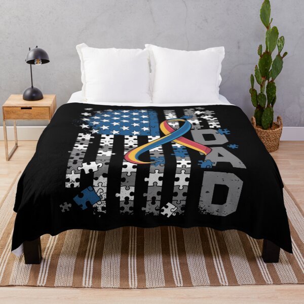Item preview, Autism Awareness Dad USA Flag Fathers Day designed and sold by comptorasunfia.