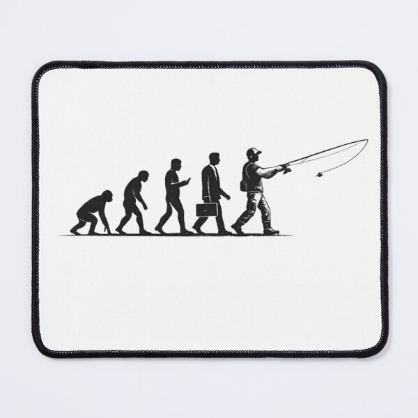 Item preview, Evolution of an Angler – Funny Fishing Silhouette Design designed and sold by FischingVibes.