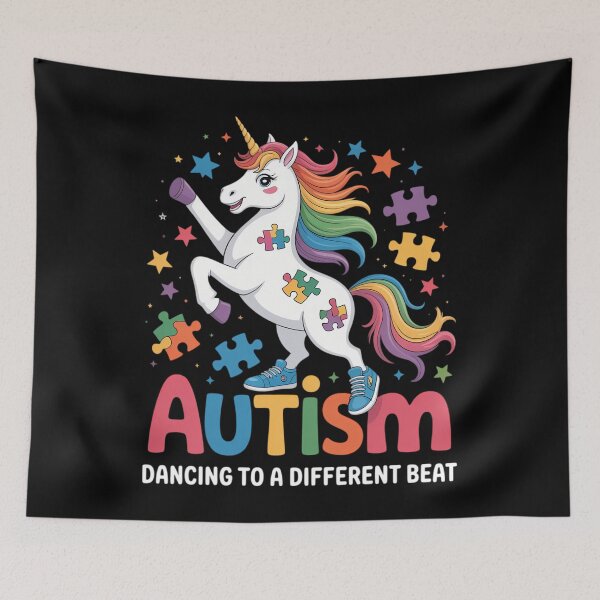 Item preview, Autism Awareness Dabbing Unicorn Puzzle Piece designed and sold by comptorasunfia.
