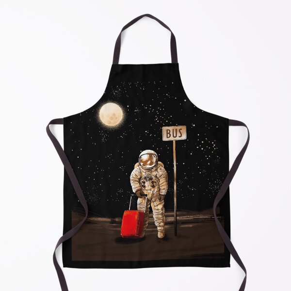Artikelvorschau, Astronaut wartet auf den Bus entworfen und verkauft von Matalobos / Retro Art & Classic Machines.