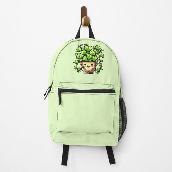 Item preview, Kawaii Hanging Pothos Plant - Happy Houseplant Character designed and sold by GREENZ0NE.