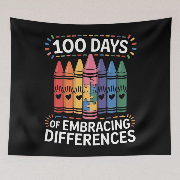 Item preview, Autism Awareness Embrace Differences 100 Days Of School IEP designed and sold by sterabamineh.