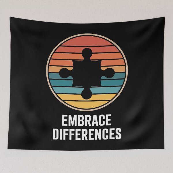 Item preview, Autism Awareness Embrace Differences Autism Mom Dad Puzzle designed and sold by sterabamineh.