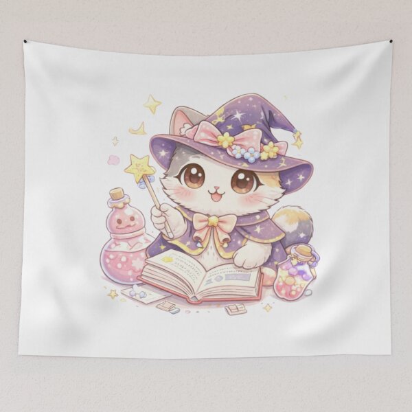 Item preview, Mochi Cozy Cat – Cute Magical Study Cat designed and sold by Mochi Studio.