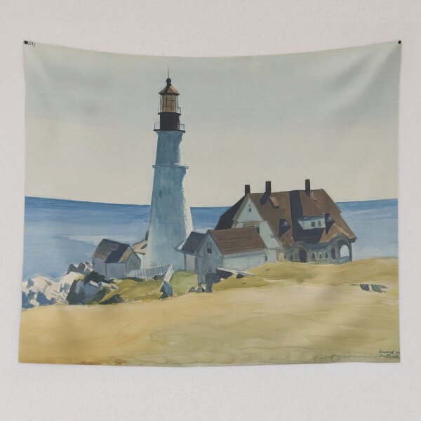 Item preview, Lighthouse and Buildings, Portland Head, Cape Elizabeth, Maine By Edward Hopper designed and sold by erinkavanagh.
