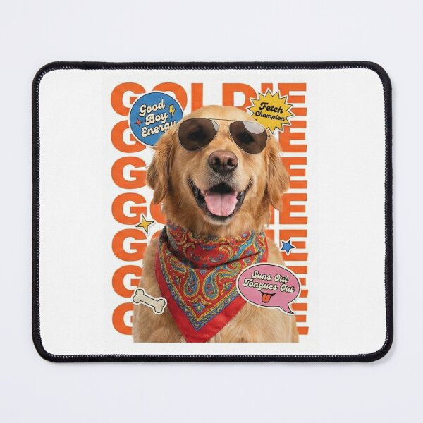 Item preview, Golden Retriever Happy Smiling Dog designed and sold by ArtzyFlow.