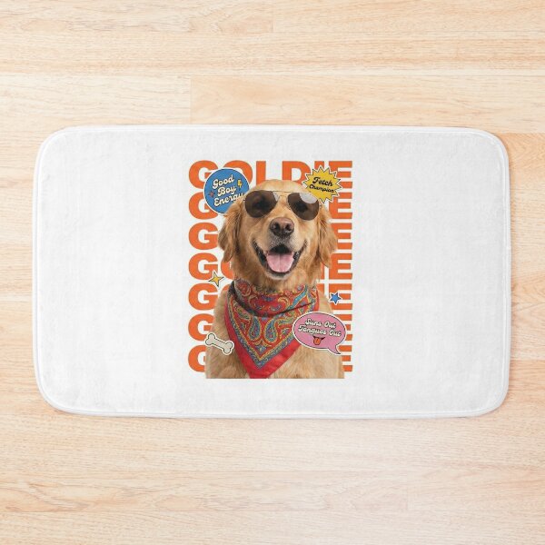 Item preview, Golden Retriever Happy Smiling Dog designed and sold by ArtzyFlow.