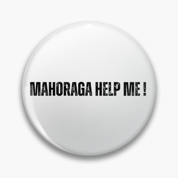 Item preview, MAHORAGA HELP ME! jjk megumi quote meme white bubble version designed and sold by inainart.