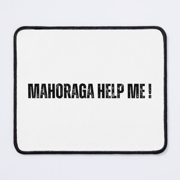 Item preview, MAHORAGA HELP ME! jjk megumi quote meme white bubble version designed and sold by inainart.