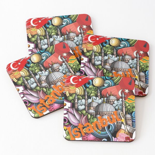 Item preview, Istanbul – Colorful Turkish Culture Illustration designed and sold by GoldenSparkleShop.