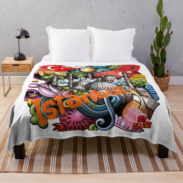 Item preview, Istanbul – Colorful Turkish Culture Illustration designed and sold by GoldenSparkleShop.