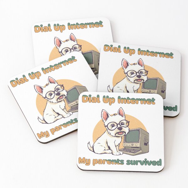 Item preview, My parents survived dial up internet Dog designed and sold by OscarArtistry.