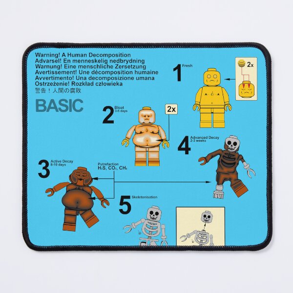 Item preview, 5 Stages of Human Decomposition in Brick Form designed and sold by NickWhittleArt.