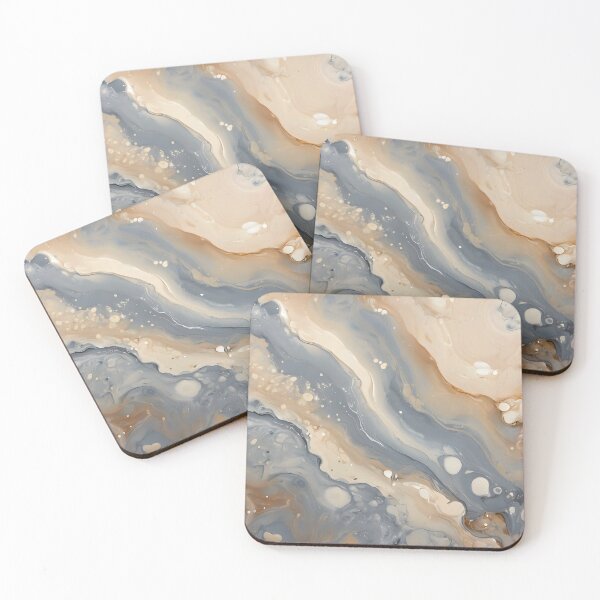 Item preview, Greige Flow Organic Abstract Art designed and sold by VibeShift Studio.
