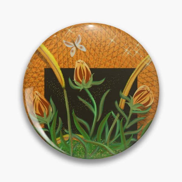 Item preview, Flowers in the Wall, Orange designed and sold by Nightflyer Art.