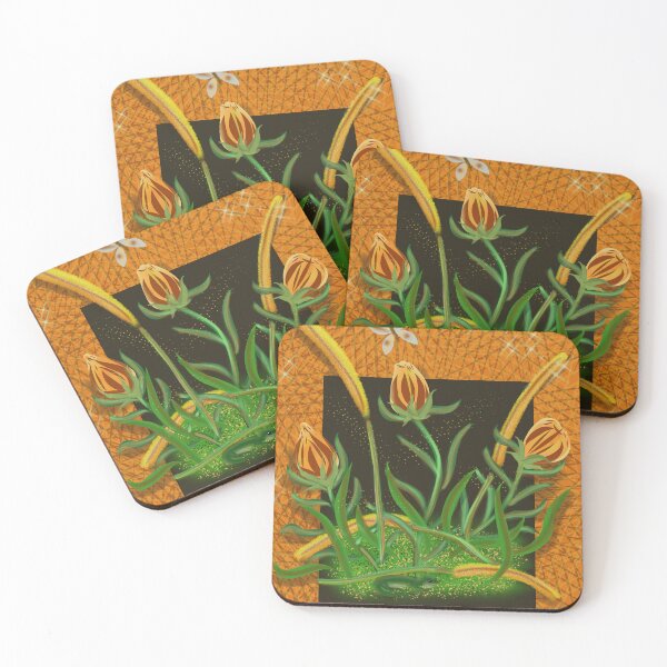 Item preview, Flowers in the Wall, Orange designed and sold by Nightflyer Art.