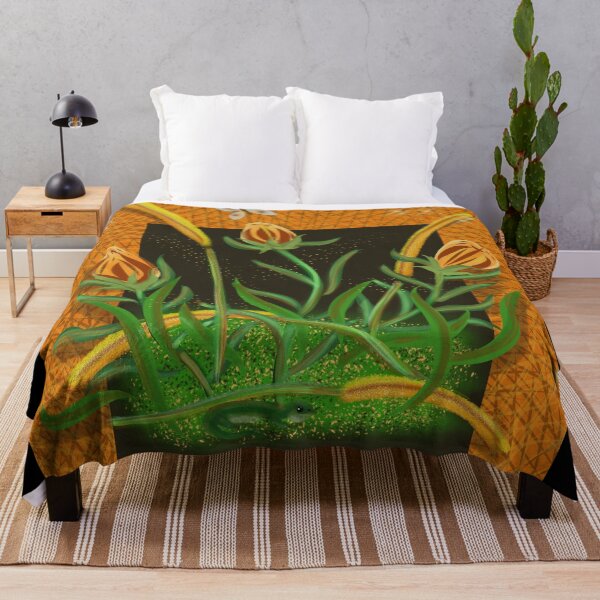 Item preview, Flowers in the Wall, Orange designed and sold by Nightflyer Art.