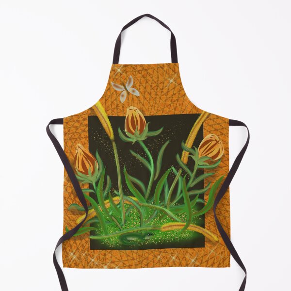 Item preview, Flowers in the Wall, Orange designed and sold by Nightflyer Art.