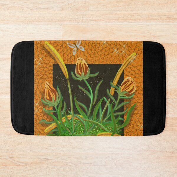 Item preview, Flowers in the Wall, Orange designed and sold by Nightflyer Art.