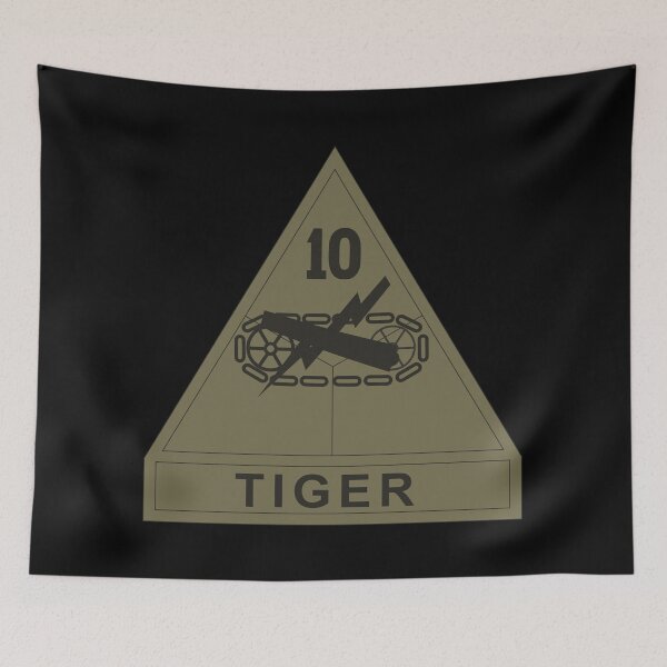 Item preview, Army - SSI - 10th Armored Division w Name Tape - Subdued X 300 designed and sold by Military Insignia Products.