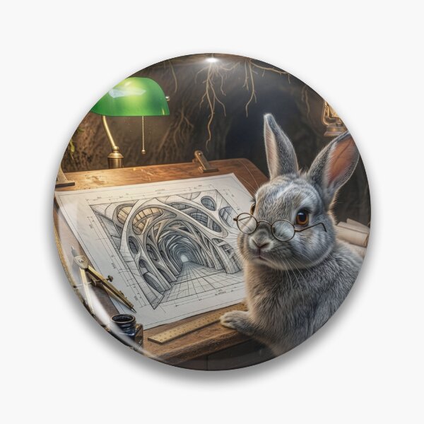Item preview, Rabbit Architect Builds Warren designed and sold by Tridentulus.