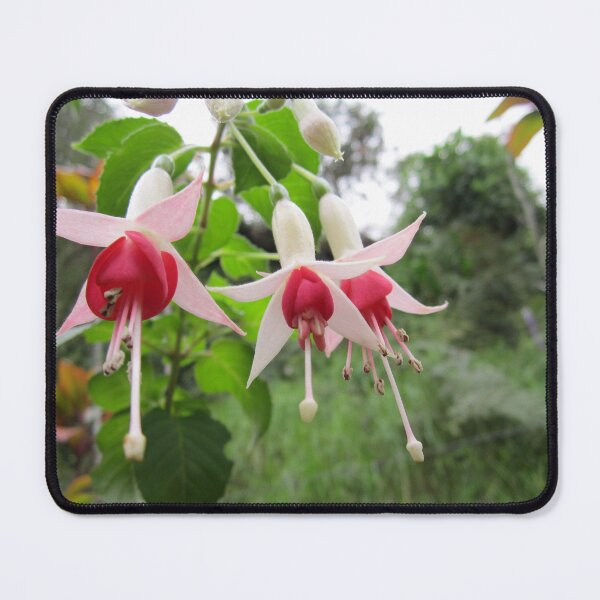 Item preview, Fuchsia flowers, queen's earrings designed and sold by AuraPixelshop.